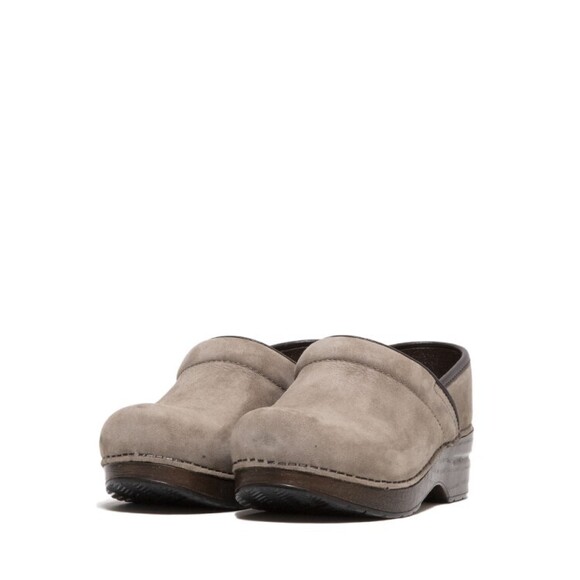Dansko Classic Clog In Dove-Grey Nubuck Leather - NWT